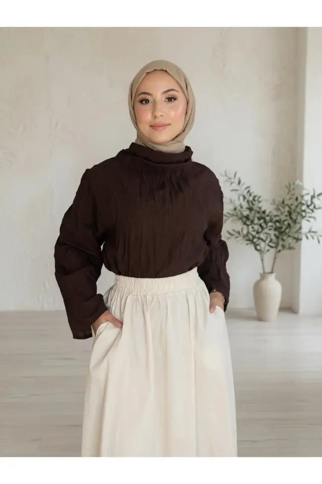 LARİN TAŞ RENGİ ETEK
